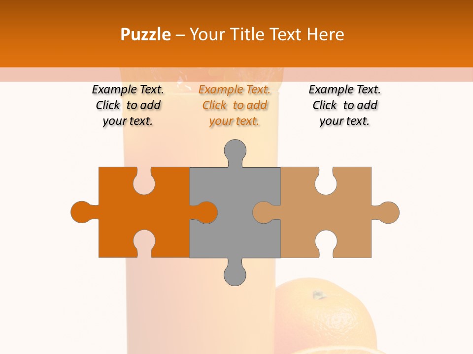 Orange Orange Juice Fresh PowerPoint Template