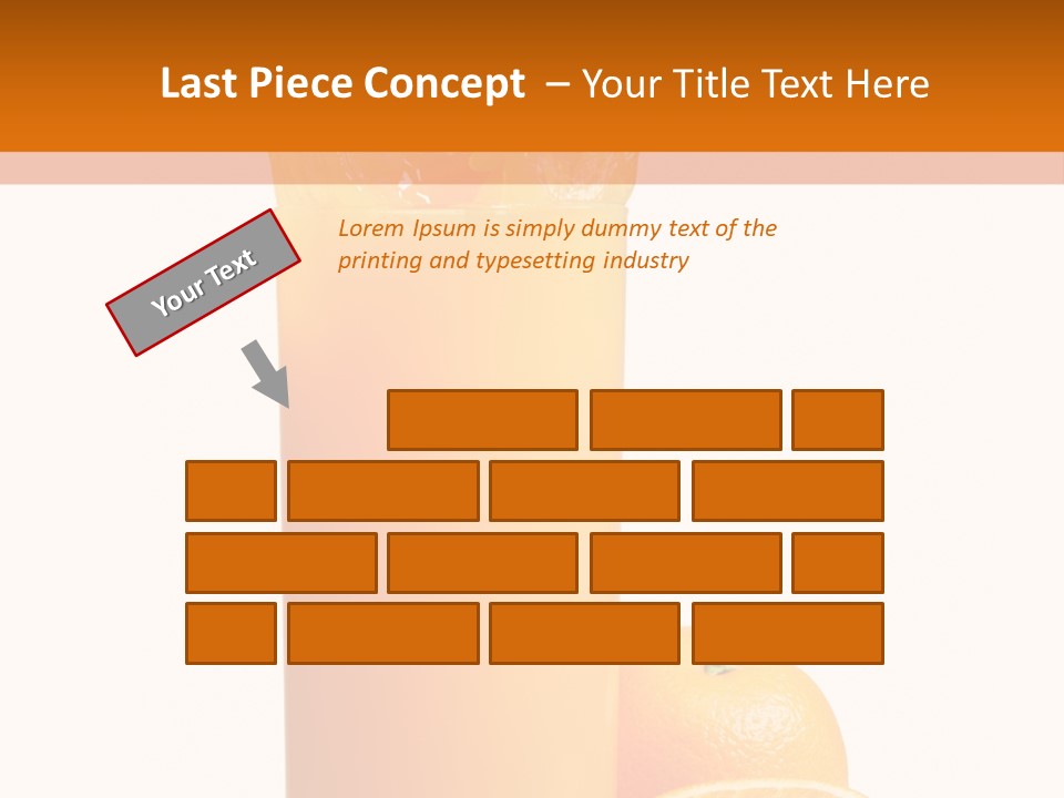 Orange Orange Juice Fresh PowerPoint Template