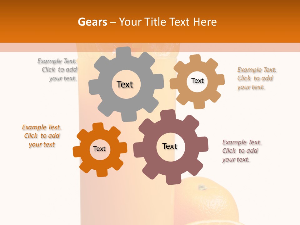 Orange Orange Juice Fresh PowerPoint Template