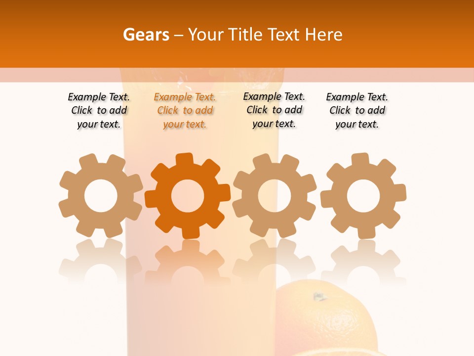 Orange Orange Juice Fresh PowerPoint Template