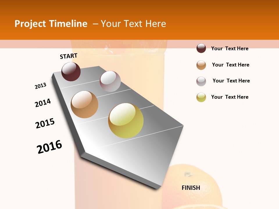 Orange Orange Juice Fresh PowerPoint Template