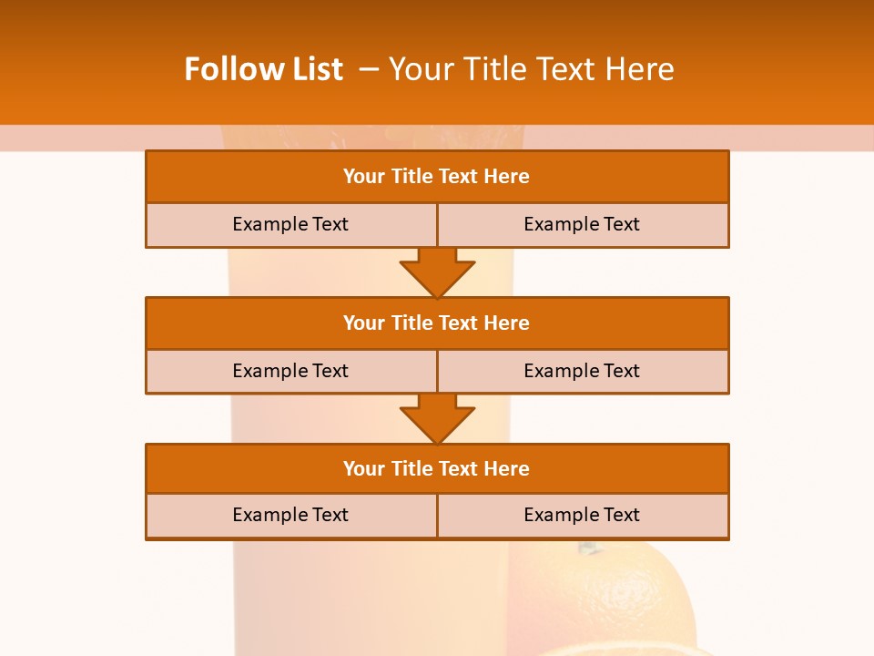 Orange Orange Juice Fresh PowerPoint Template