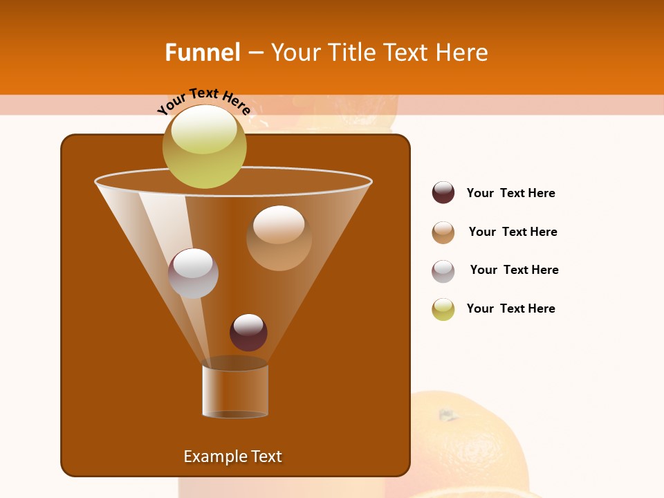 Orange Orange Juice Fresh PowerPoint Template