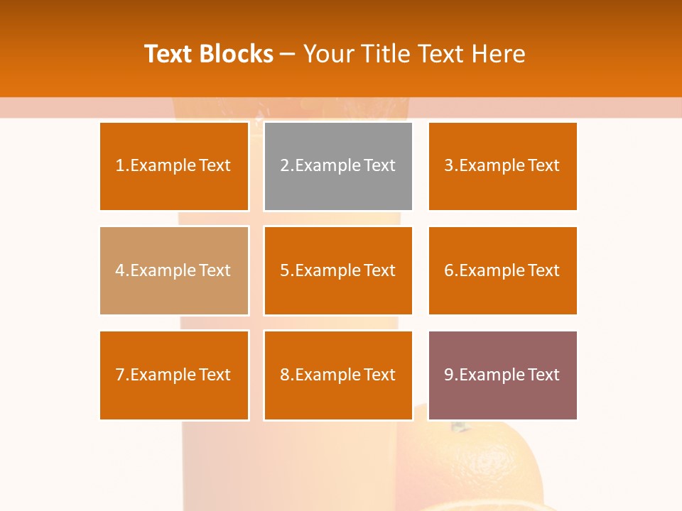 Orange Orange Juice Fresh PowerPoint Template