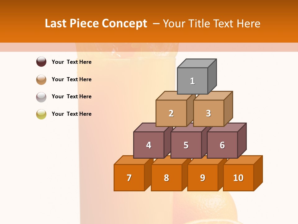 Orange Orange Juice Fresh PowerPoint Template
