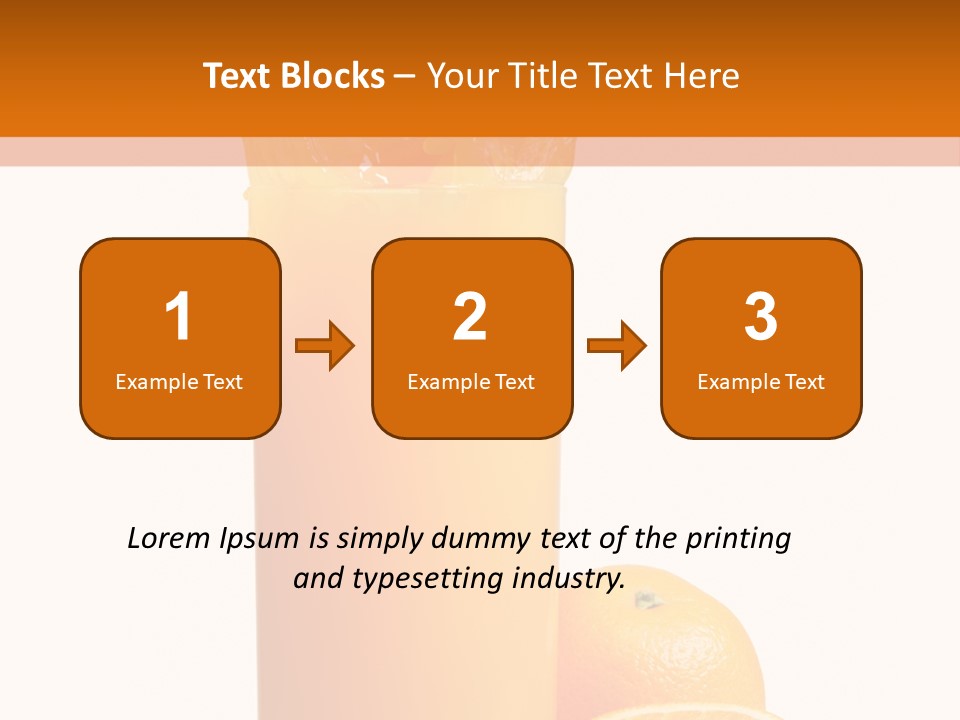 Orange Orange Juice Fresh PowerPoint Template