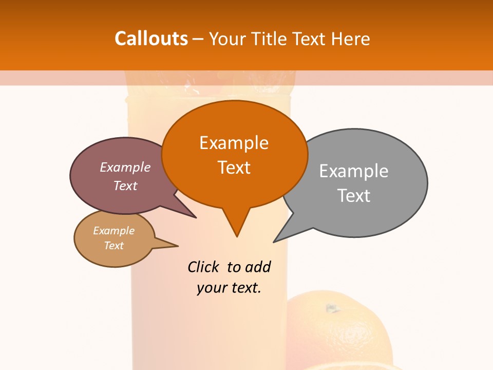 Orange Orange Juice Fresh PowerPoint Template