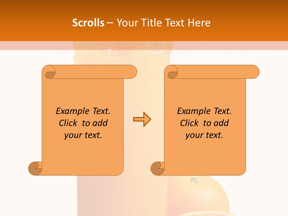 Orange Orange Juice Fresh PowerPoint Template