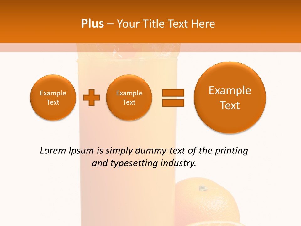 Orange Orange Juice Fresh PowerPoint Template