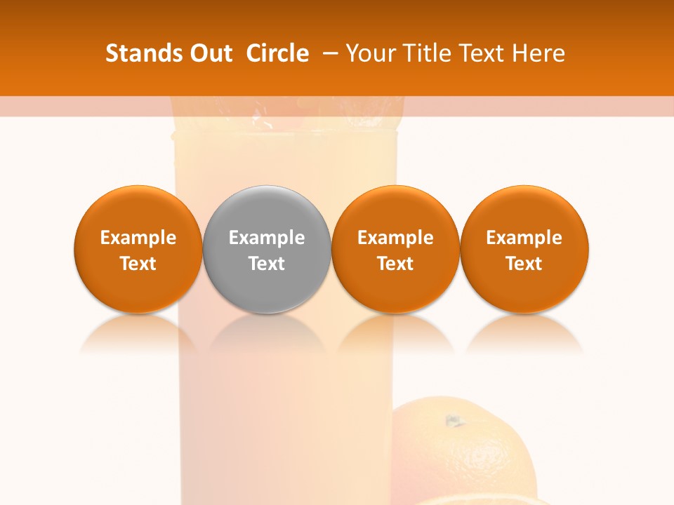 Orange Orange Juice Fresh PowerPoint Template