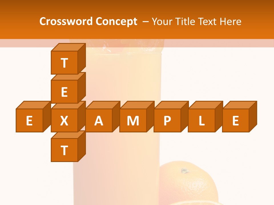Orange Orange Juice Fresh PowerPoint Template