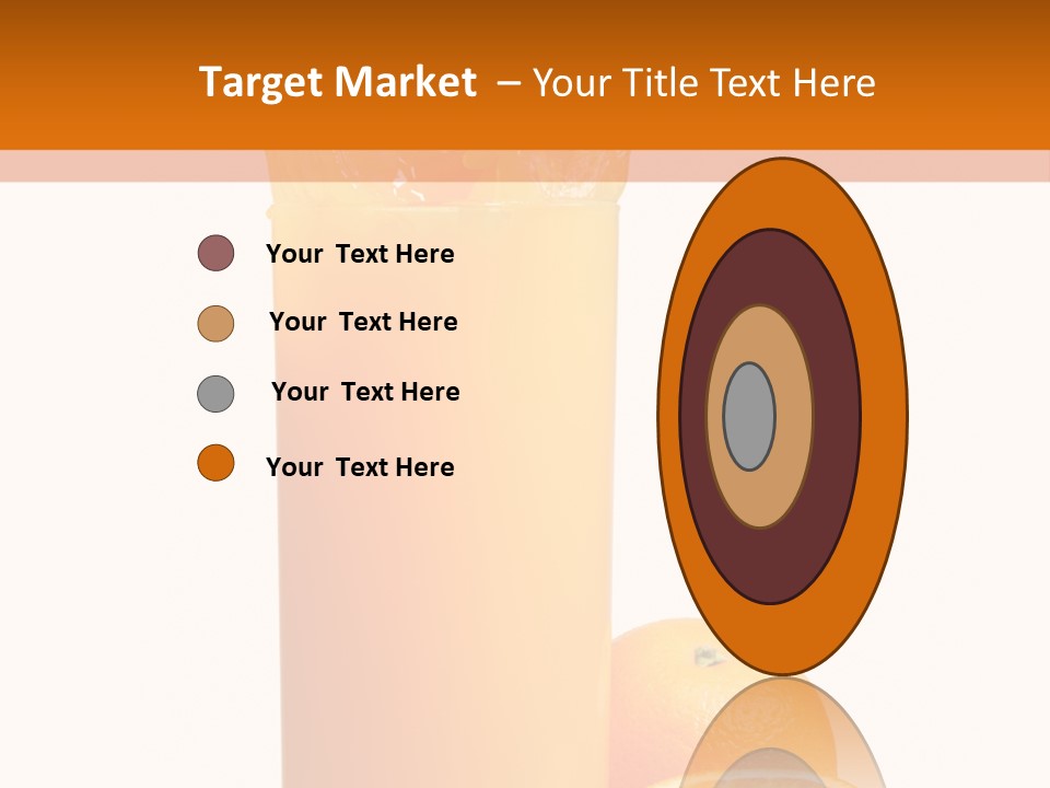 Orange Orange Juice Fresh PowerPoint Template