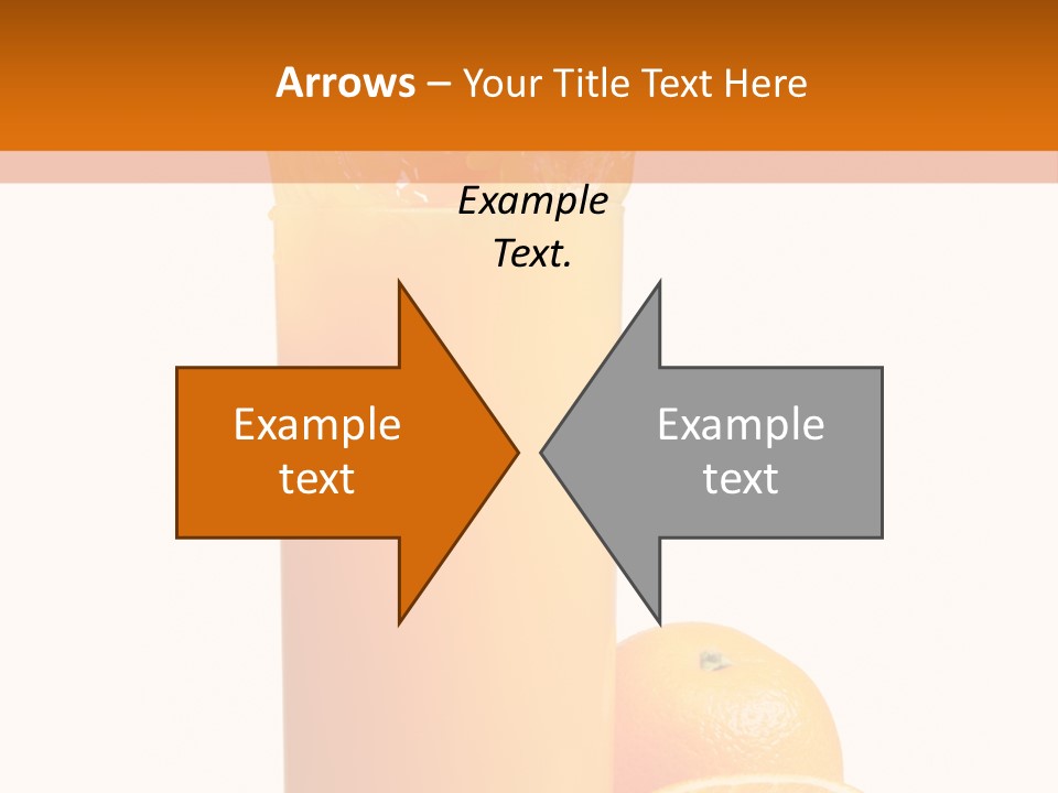 Orange Orange Juice Fresh PowerPoint Template
