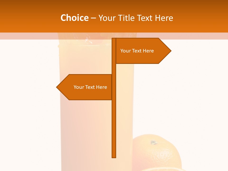 Orange Orange Juice Fresh PowerPoint Template