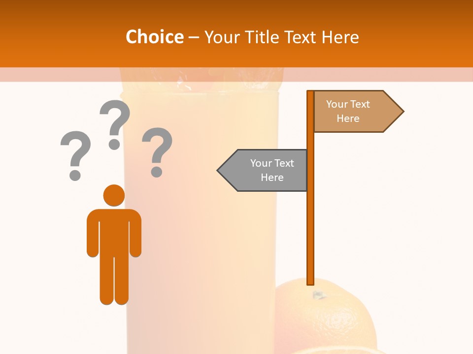 Orange Orange Juice Fresh PowerPoint Template
