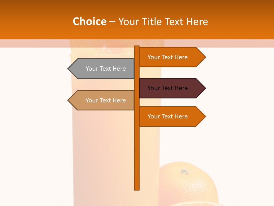 Orange Orange Juice Fresh PowerPoint Template