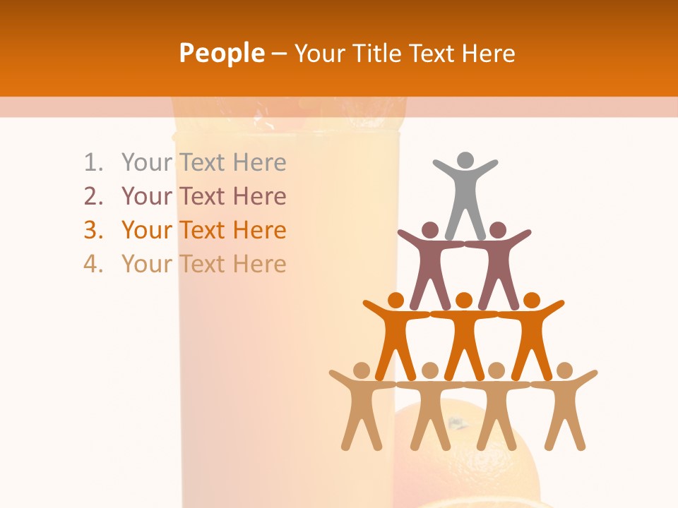 Orange Orange Juice Fresh PowerPoint Template