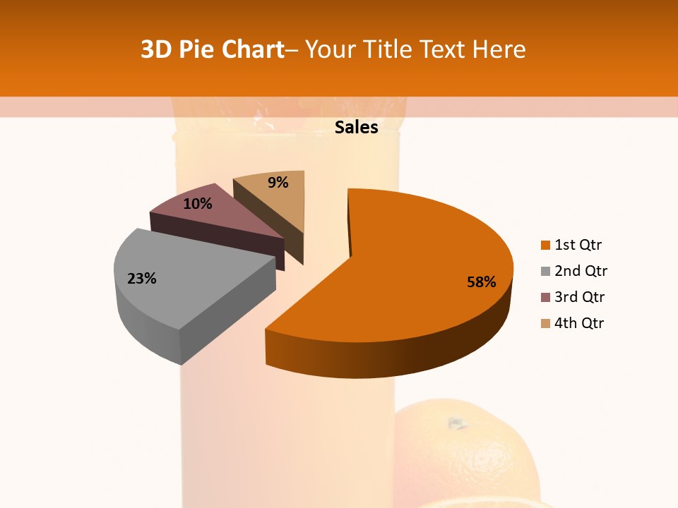 Orange Orange Juice Fresh PowerPoint Template