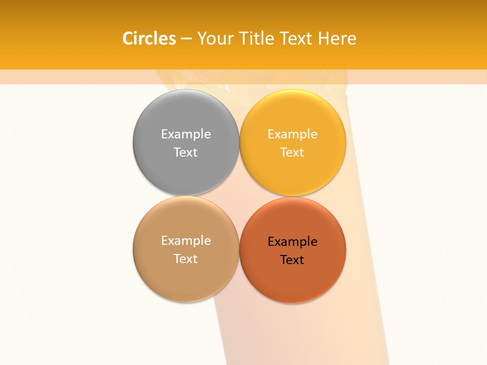 Orange Isolated Orange Juice PowerPoint Template