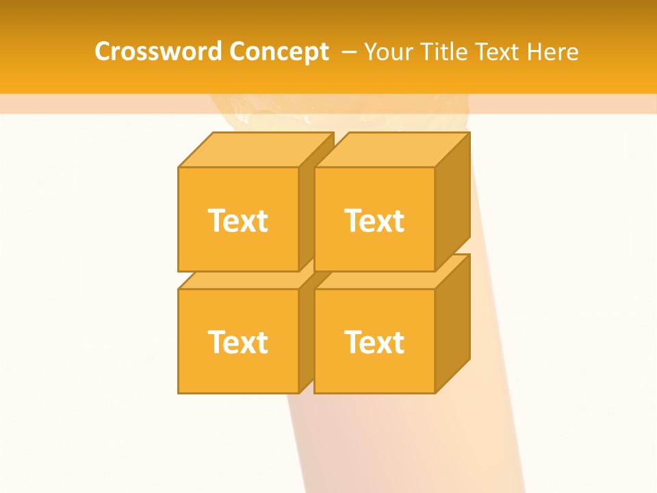 Orange Isolated Orange Juice PowerPoint Template
