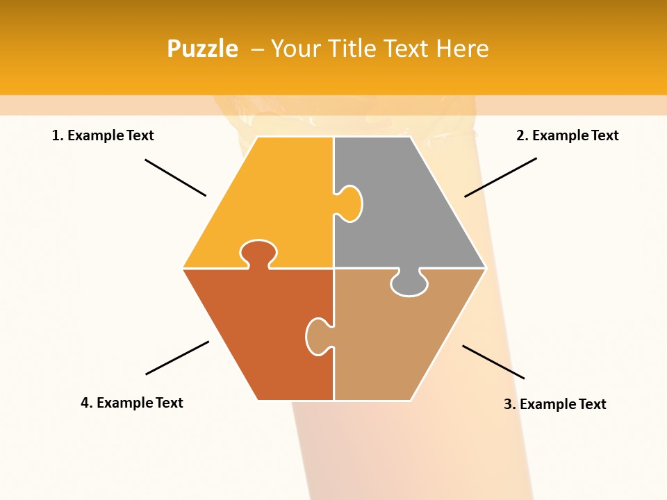 Orange Isolated Orange Juice PowerPoint Template
