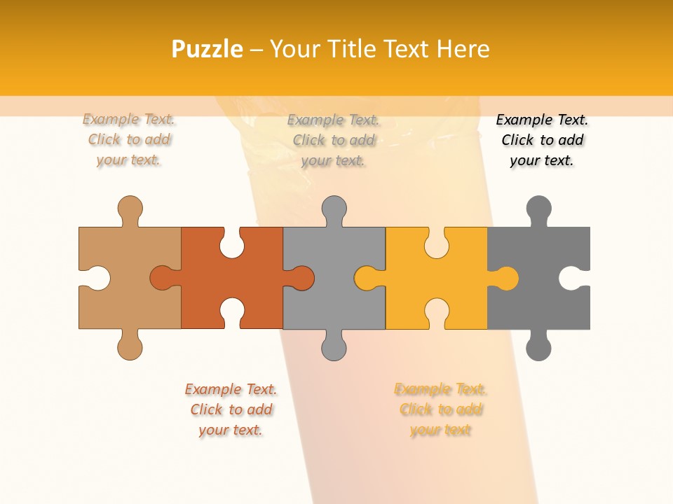 Orange Isolated Orange Juice PowerPoint Template