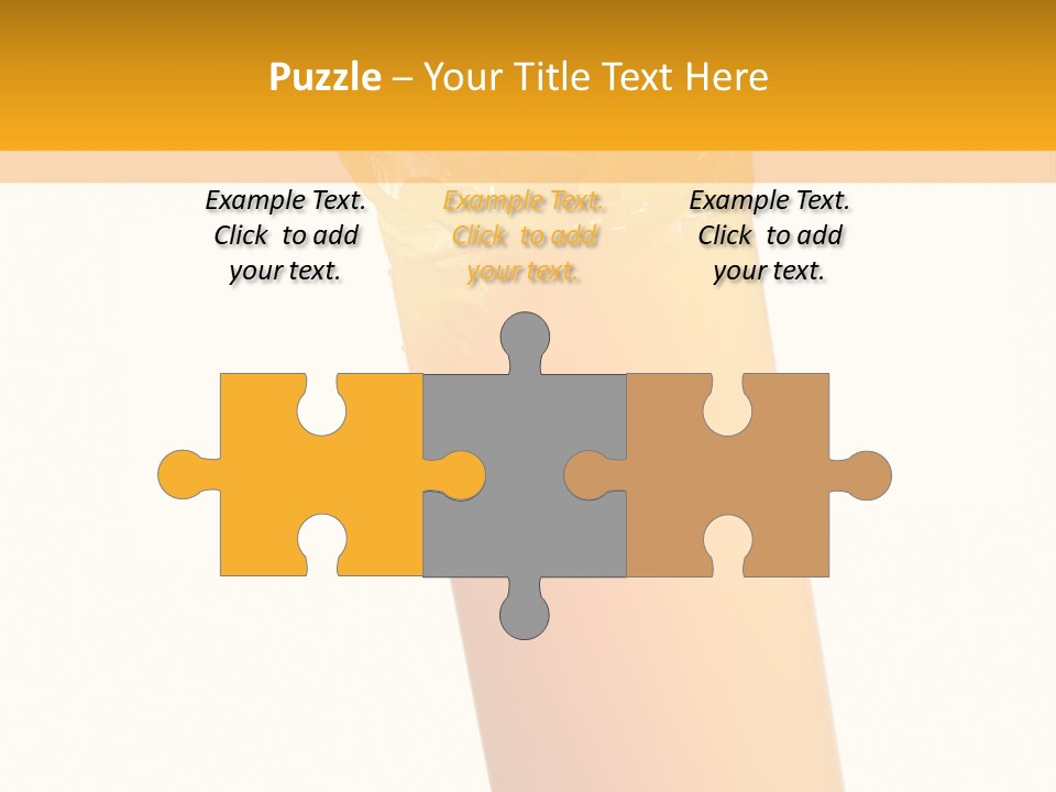 Orange Isolated Orange Juice PowerPoint Template