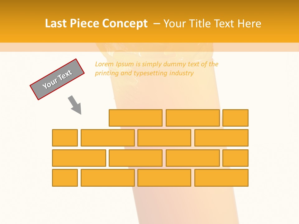 Orange Isolated Orange Juice PowerPoint Template