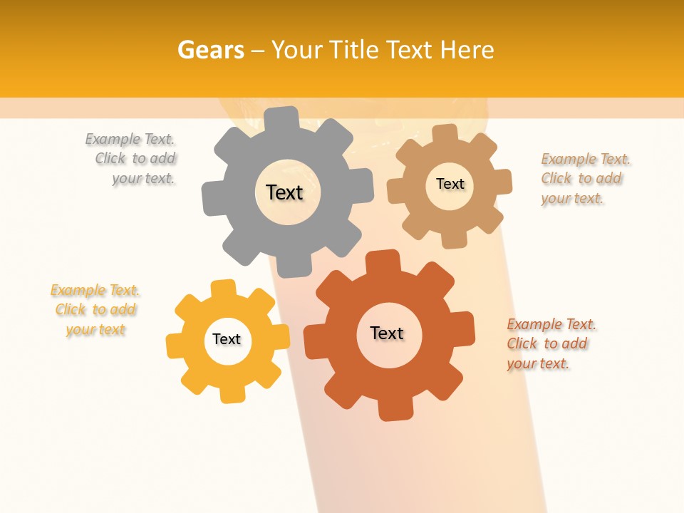 Orange Isolated Orange Juice PowerPoint Template