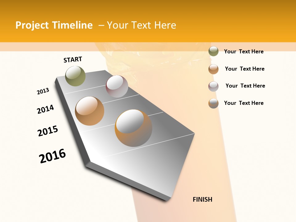 Orange Isolated Orange Juice PowerPoint Template
