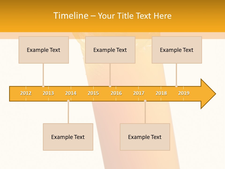 Orange Isolated Orange Juice PowerPoint Template