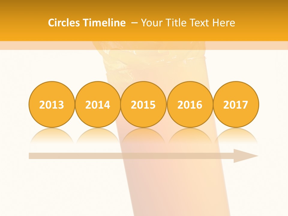 Orange Isolated Orange Juice PowerPoint Template