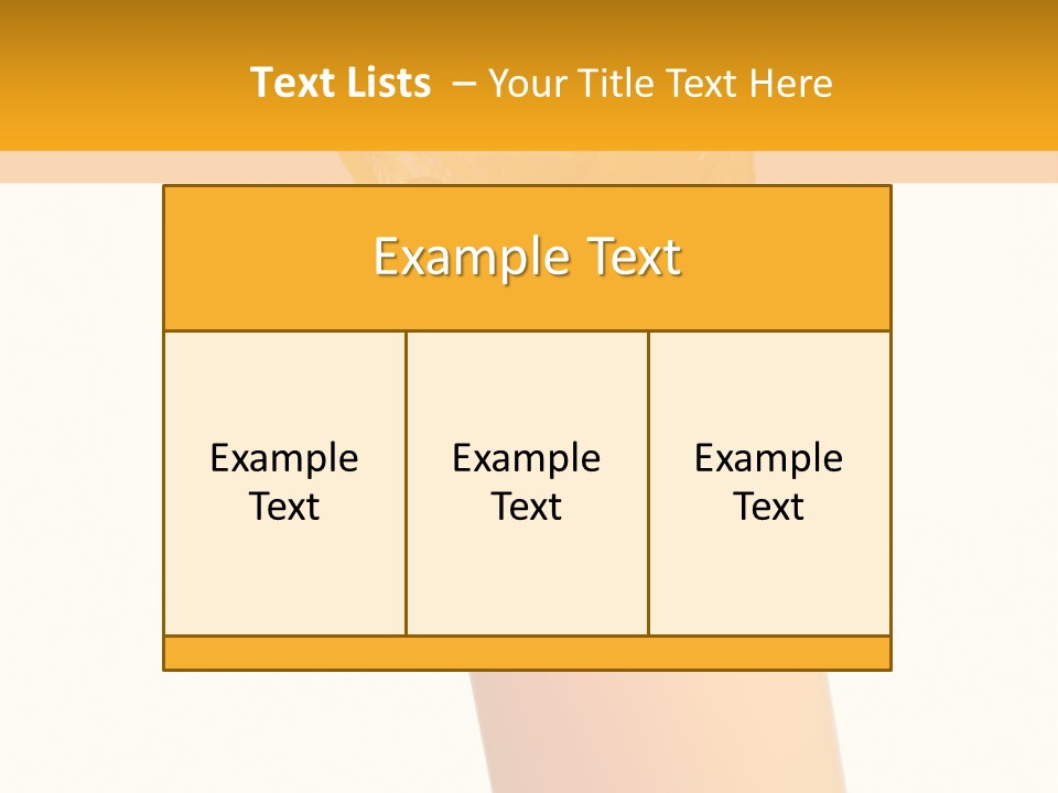 Orange Isolated Orange Juice PowerPoint Template