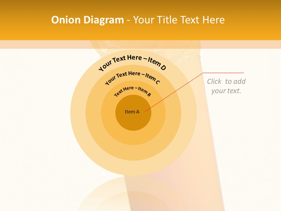 Orange Isolated Orange Juice PowerPoint Template