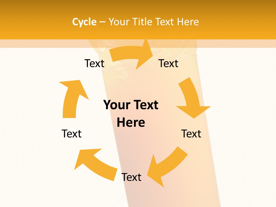 Orange Isolated Orange Juice PowerPoint Template