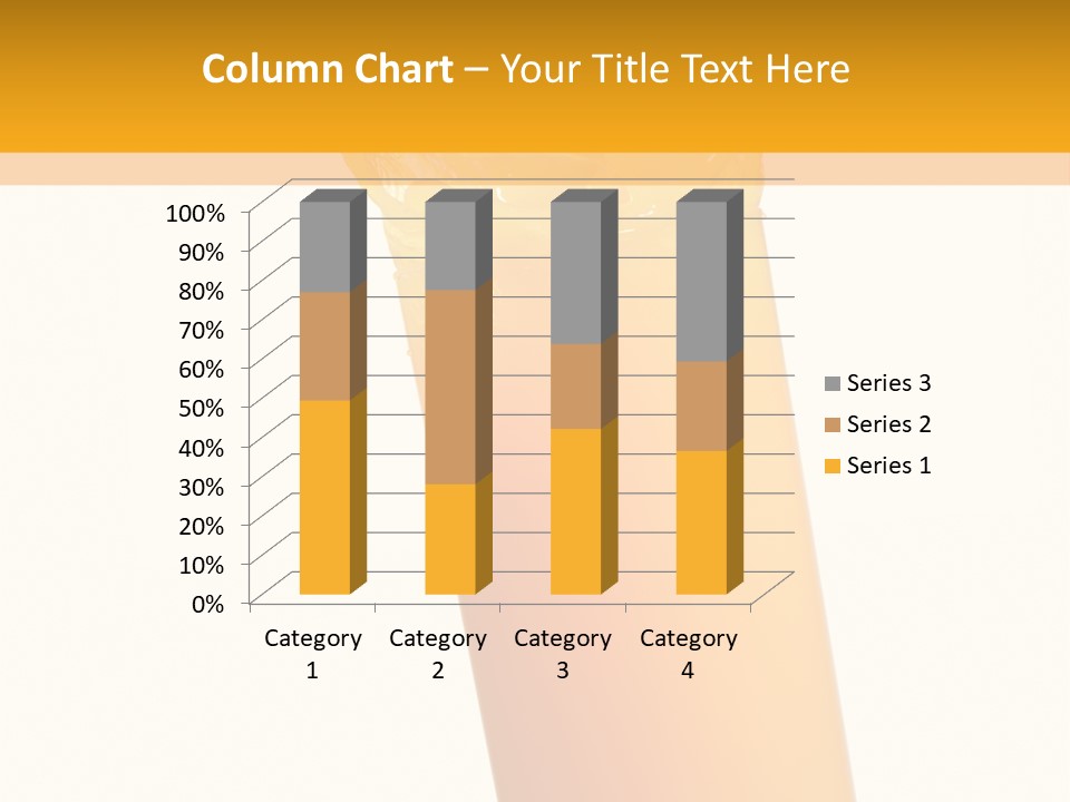 Orange Isolated Orange Juice PowerPoint Template