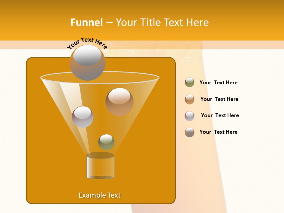 Orange Isolated Orange Juice PowerPoint Template