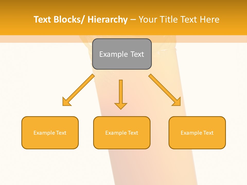 Orange Isolated Orange Juice PowerPoint Template