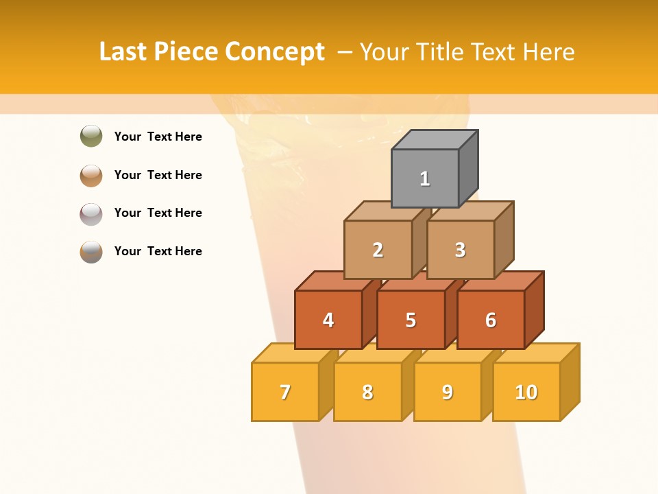 Orange Isolated Orange Juice PowerPoint Template