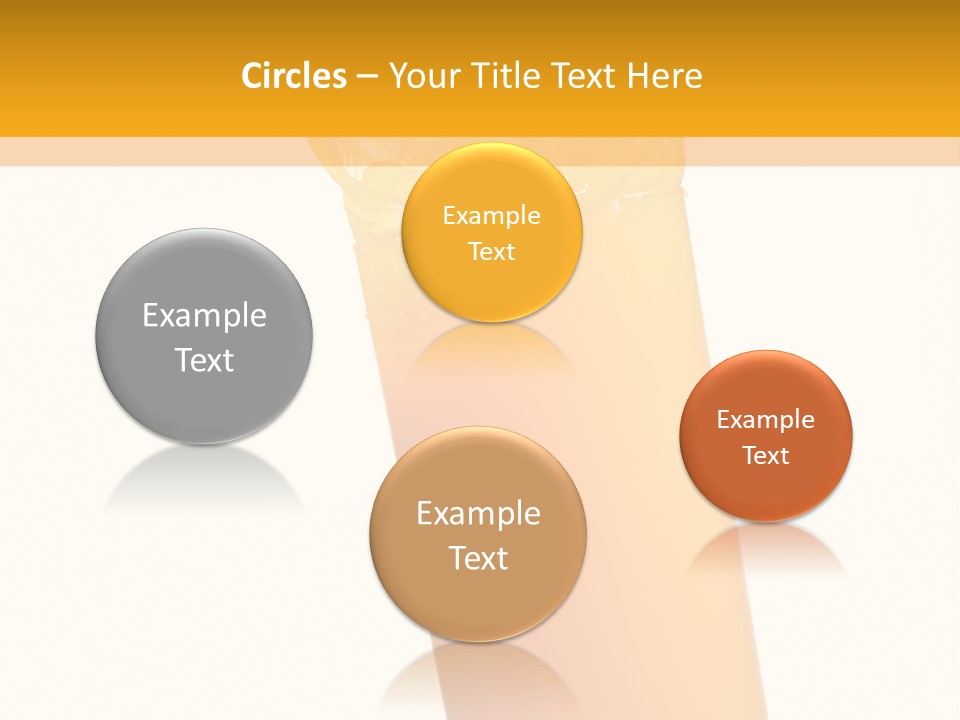 Orange Isolated Orange Juice PowerPoint Template