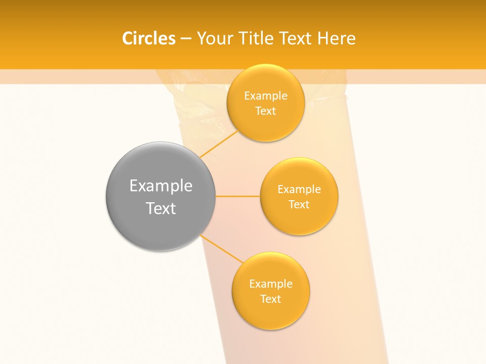 Orange Isolated Orange Juice PowerPoint Template