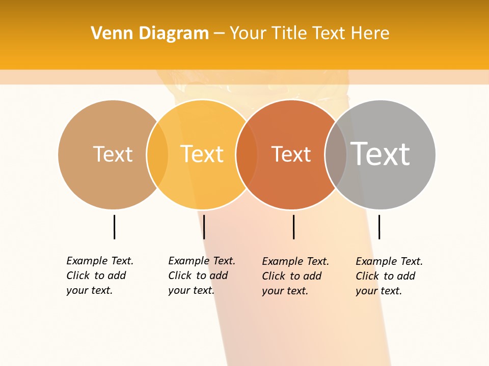 Orange Isolated Orange Juice PowerPoint Template