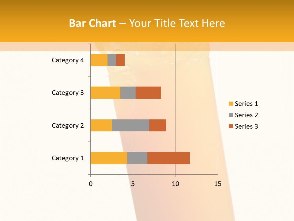 Orange Isolated Orange Juice PowerPoint Template