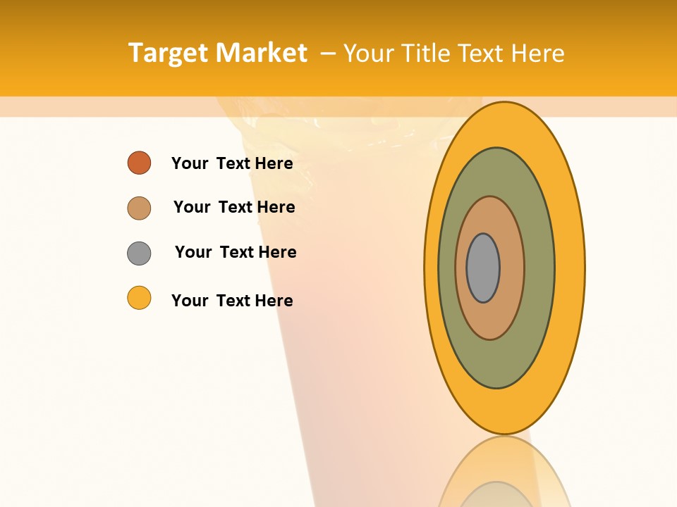 Orange Isolated Orange Juice PowerPoint Template