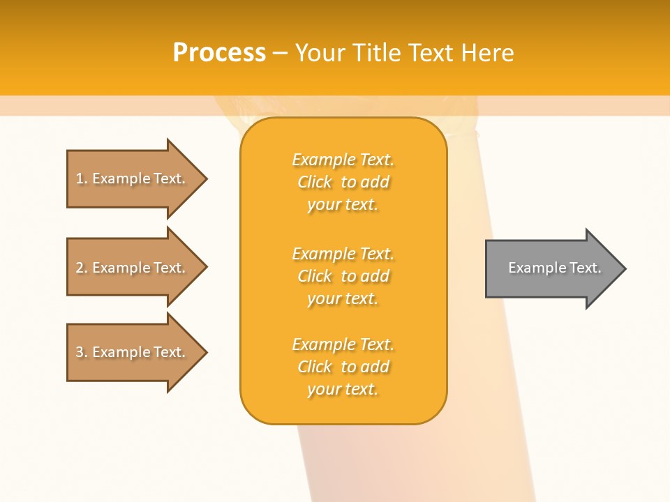 Orange Isolated Orange Juice PowerPoint Template