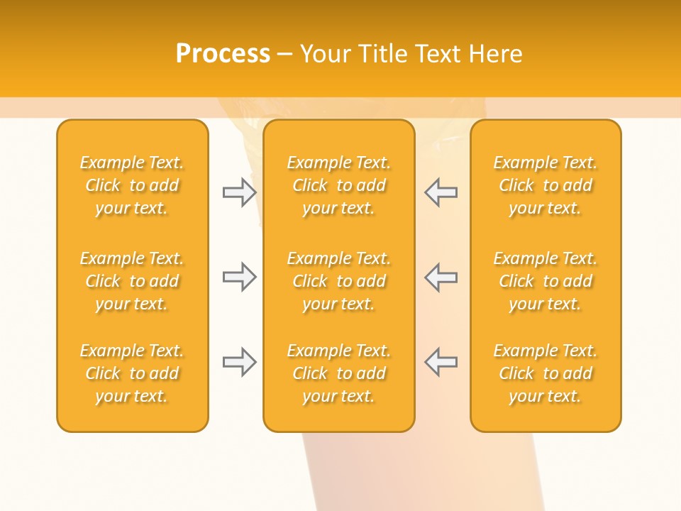 Orange Isolated Orange Juice PowerPoint Template