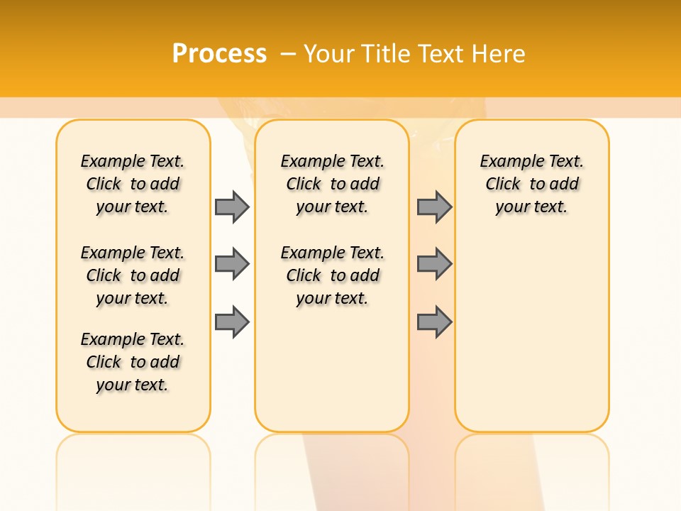 Orange Isolated Orange Juice PowerPoint Template