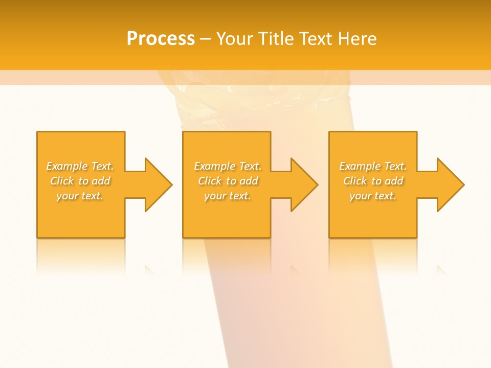 Orange Isolated Orange Juice PowerPoint Template