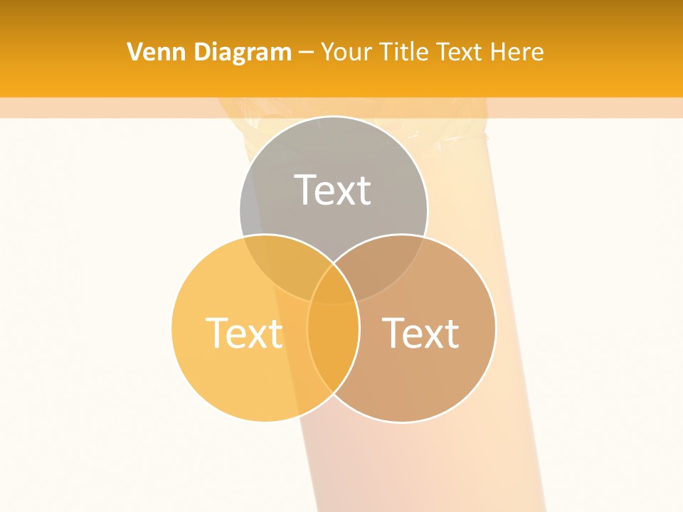 Orange Isolated Orange Juice PowerPoint Template
