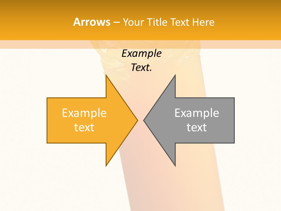 Orange Isolated Orange Juice PowerPoint Template